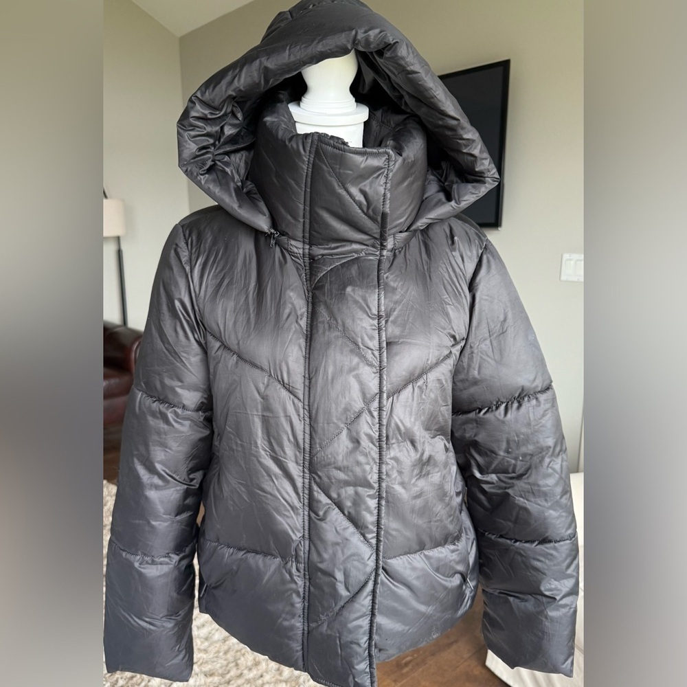 GAP Women’s or Girl’s Black Big Puff Crop Water Resistant Winter Jacket XS